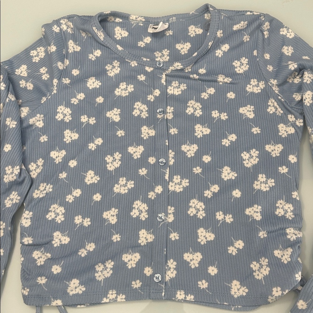 Self Esteem Ribbed Floral Top - Picture 3 of 4